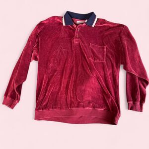 Unbranded Men's Burgundy and Red Polo-shirts